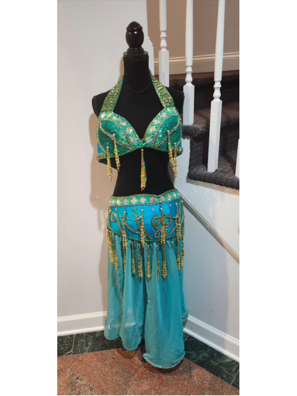 Vintage Joharah International Professional Belly Dance Costume size M/L